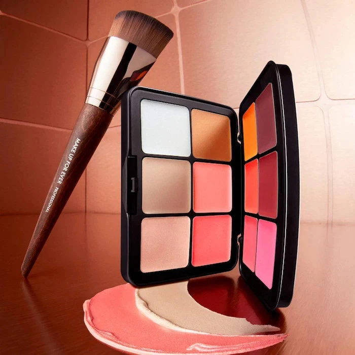 MAKE UP FOR EVER HD Skin Blush & Glow Longwear Cream Face Palette - Image 2 of 4