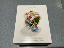 NEW Hallmark Keepsake Ornament Club 2009 Christmas Cards For Santa FREE SH