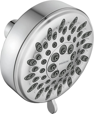 #ad #ad Moen Ignite Chrome Five Function Shower Head with 2.5 GPM High Pressure Spray 2 $29.99