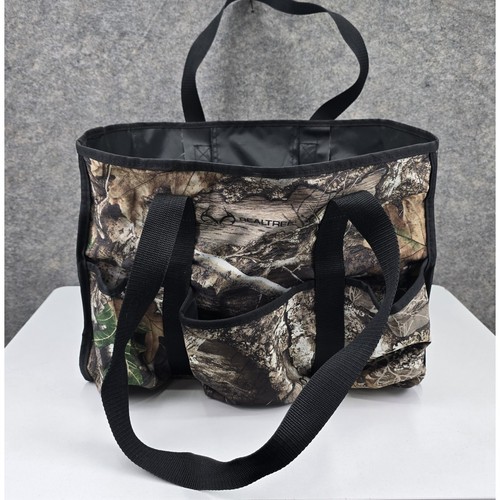 Geckobrands Realtree Edge Camo 8 Pocket Tote Bag Utility Organizer Bag Garage