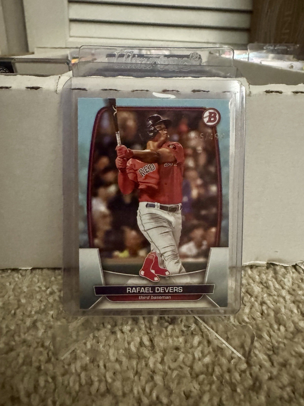 Rafael Devers 2023 Bowman #31 Sky Blue #/499 Red Sox Giants
