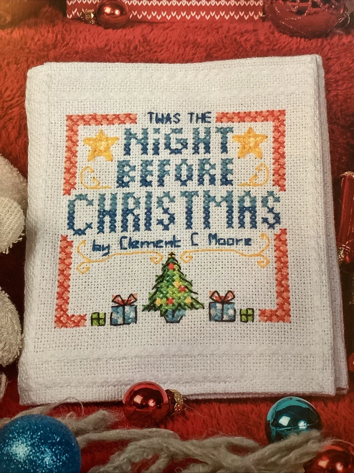 Night Before Xmas Eve Book Santa Reindeer Christmas Cross Stitch Chart - Image 4 of 4