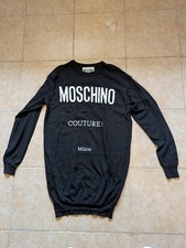 Moschino  Sweater Dress Sz-S-M  (thin wool Black)  Authentic 