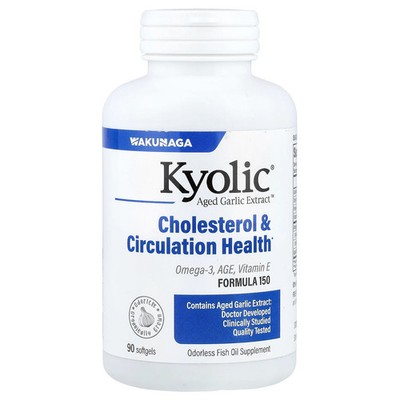 Aged Garlic Extract , Cholesterol & Circulation Health, 90 Softgels