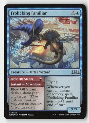 Frolicking Familiar 226 Uncommon Wilds of Eldraine Magic: The Gathering Foil NM