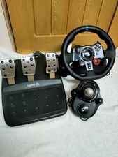 Logitech G29 Driving Force Racing Wheel + Pedals + Shifter PS5 PS4 PC - VGC