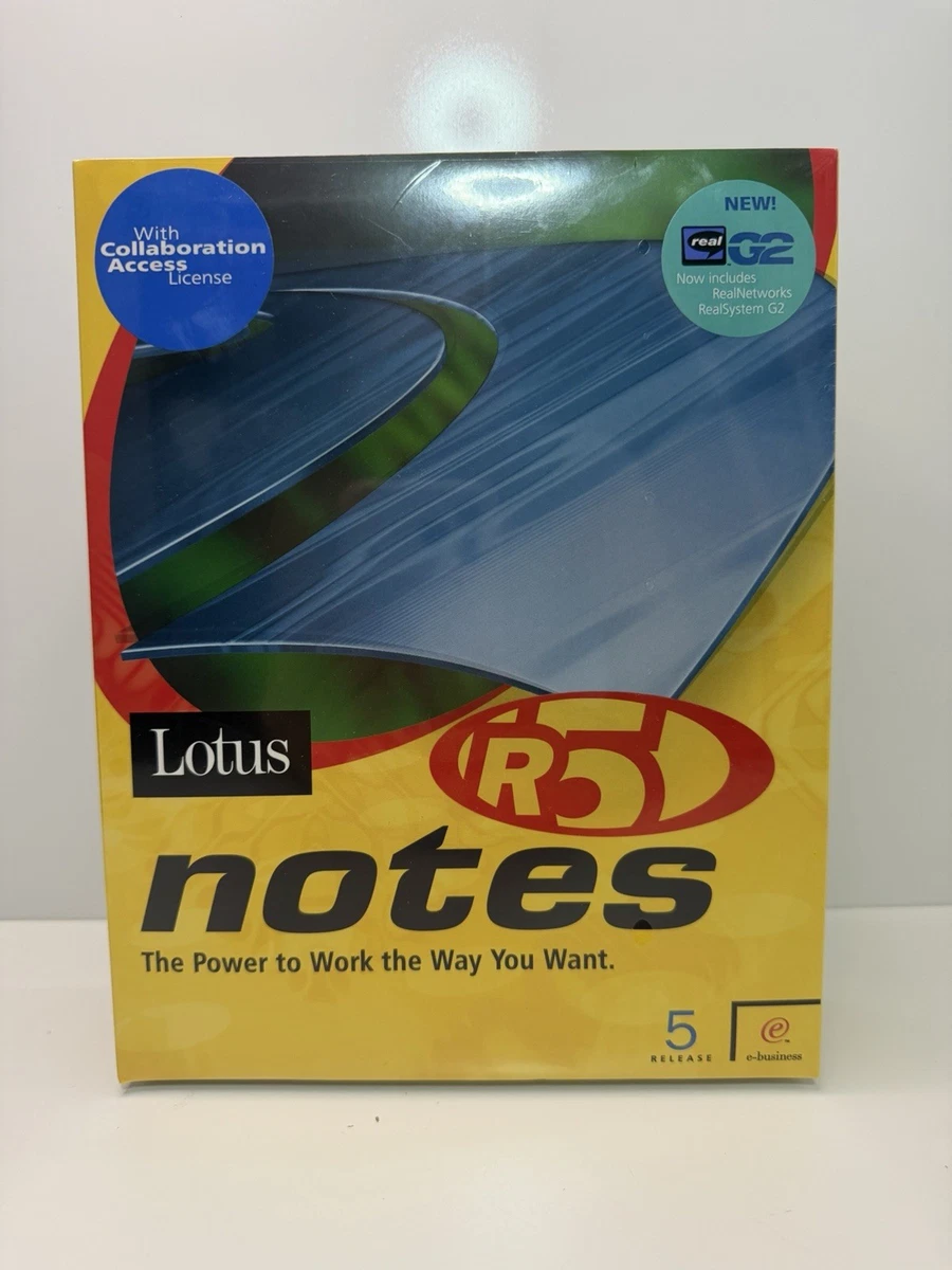 Lotus NotesSuite Workgroup Starter Pack, Software Su CD, Nuovo Sigillato Per Windows