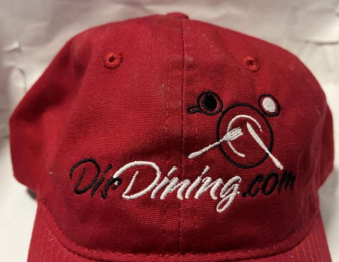 Di's Dining Dot Com Red Snapback Hat Cap Embroide… - image 2
