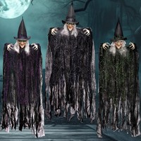 Halloween Hexen Deko HäNgend Gruselig Biegsame Arme Innen AußEn 89,7 Cm 3 StüCk
