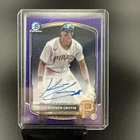 2025 Bowman Chrome Purple Mojo Refractor On Card Auto KONNOR GRIFFIN RC /199
