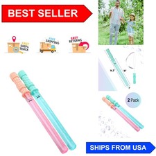 14.3 Inch Big Bubble Wands - Durable Foam, 2 Pack for Endless Outdoor Play
