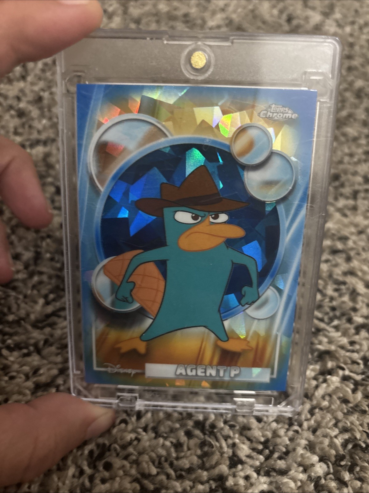 Agent P 2026 Topps Chrome Disney Sapphire 117 Phineas and Ferb