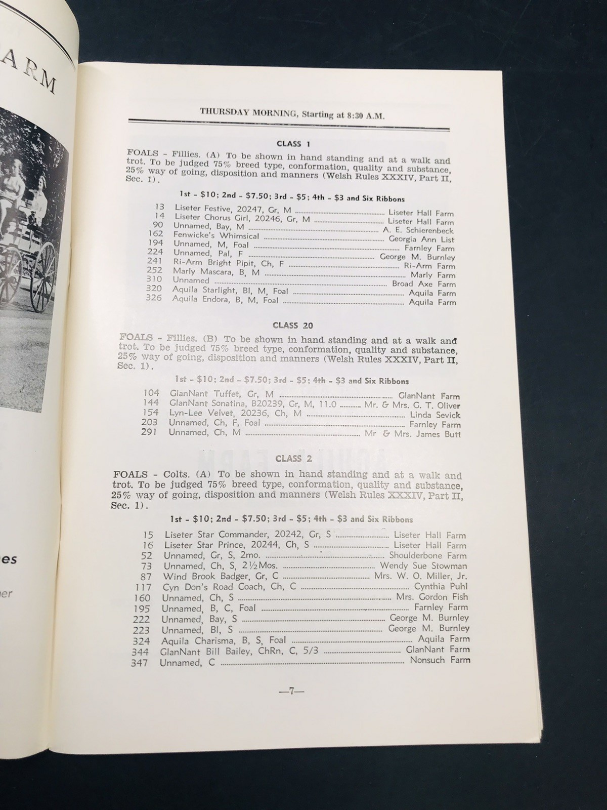 1969 10th Annual National Eastern Welsh Pony Show Horse Devon PA Catalog Program