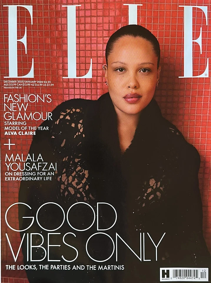 Elle Uk Magazine December 2025 January 2026 Free Shipping Brand New