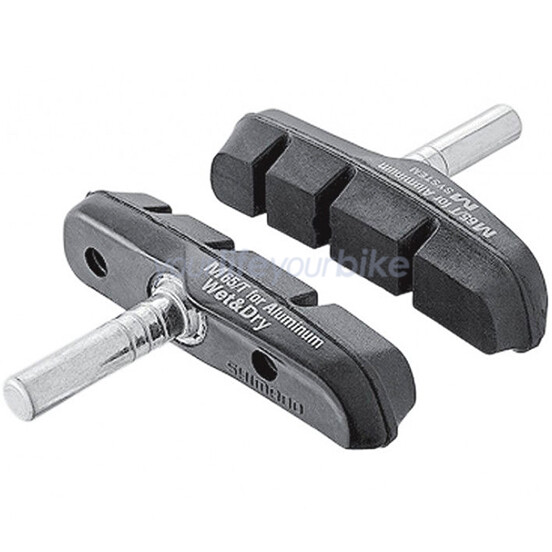 Shimano M65T Cantilever Bremsschuhe 55Mm Rennrad BremsbelÄGe Fahrrad Bremsgummis-image