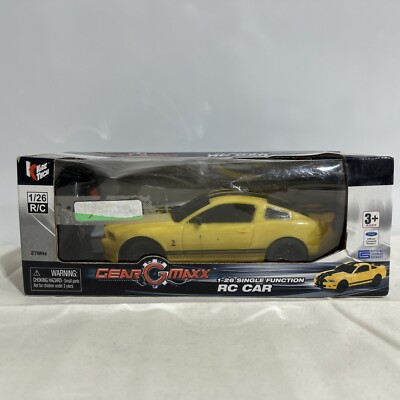Kidz Tech Gear Maxx Ford Shelby GT 500 R/C Car 1:26 Scale Official SEALED YELLOW