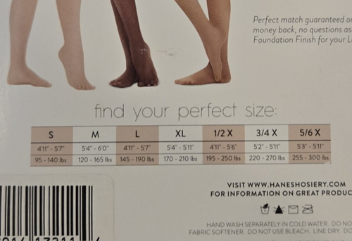 Manguera panty Hanes Nude control abdominal absorbente fresca y cómoda flexible talla 5/6X - Imagen 4 de 6