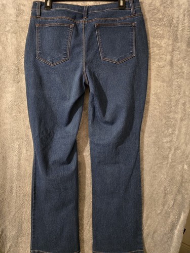 Faded Glory Jegging Jeans Women Size 12 Petite Blue Dark Wash 12p Jeggings - Picture 2 of 5