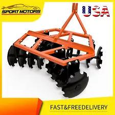 Heavy-Duty Disc Harrow Plow Fit for Kubota BX & LX Series Tractors 5 FT Notched