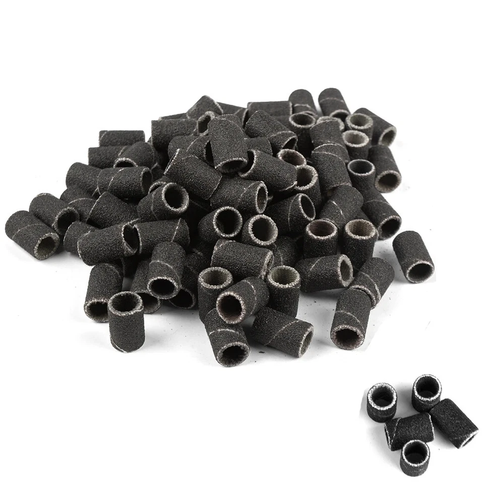 1000pcs Nail Sanding Bands Nail Drill Bit Caps for Manicure Gel Polish Removing - Image 4 of 4