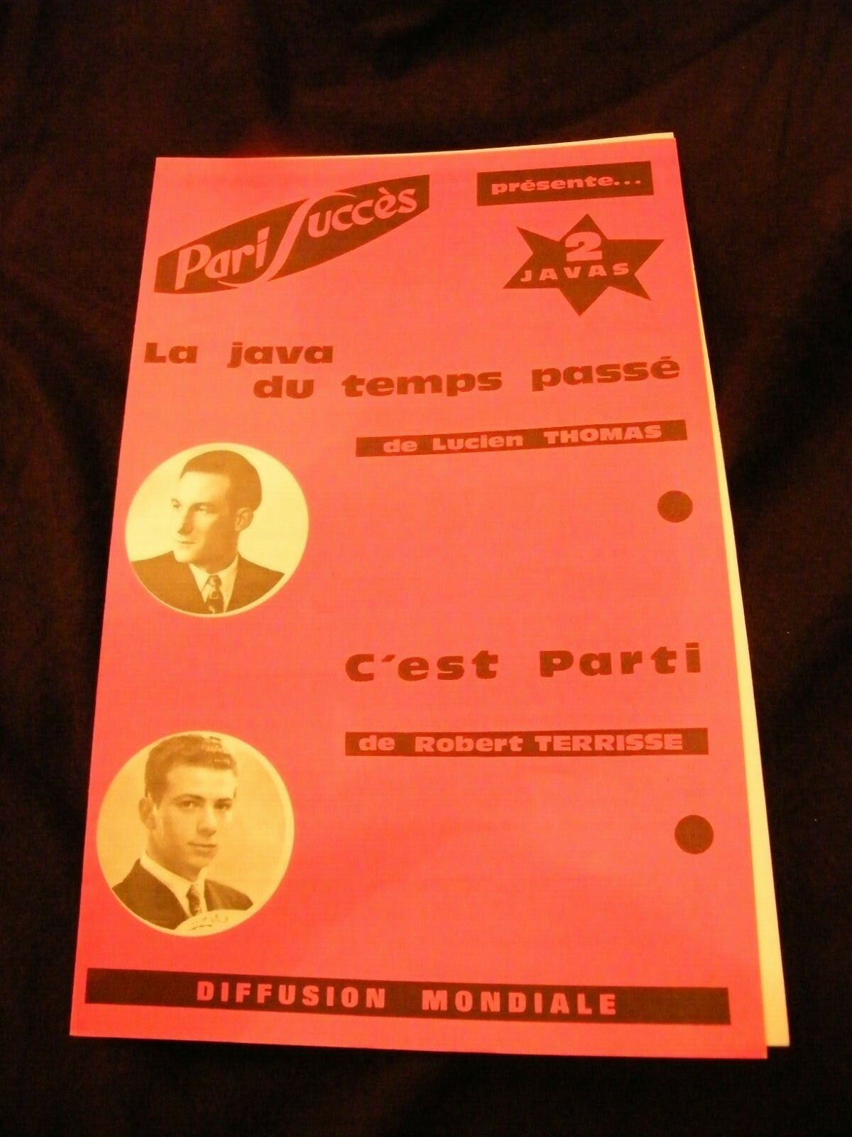 Partition La Java Du Temps Passé Thomas C'est Parti Terrisse Music Sheet