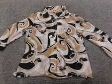 Notations Womens blouse PL Petites brown