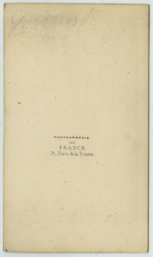 CDV 1860-70 Franck, Paris. La danseuse Mademoiselle Guichard. Danse dance. Opéra - Imagen 2 de 2