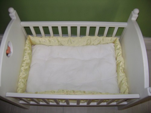 American Girl Bitty Baby Yellow Bumpers Quilt Pillow Mattress Pad Retired - Picture 2 of 4