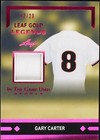 2024 Leaf in the Game Used Sports - Gary Carter #LGL-8