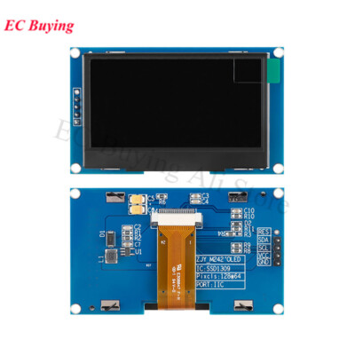 2.42 inch OLED Module 12864 Screen LCD Display 128x64 SSD1309 SPI/IIC 4Pin White