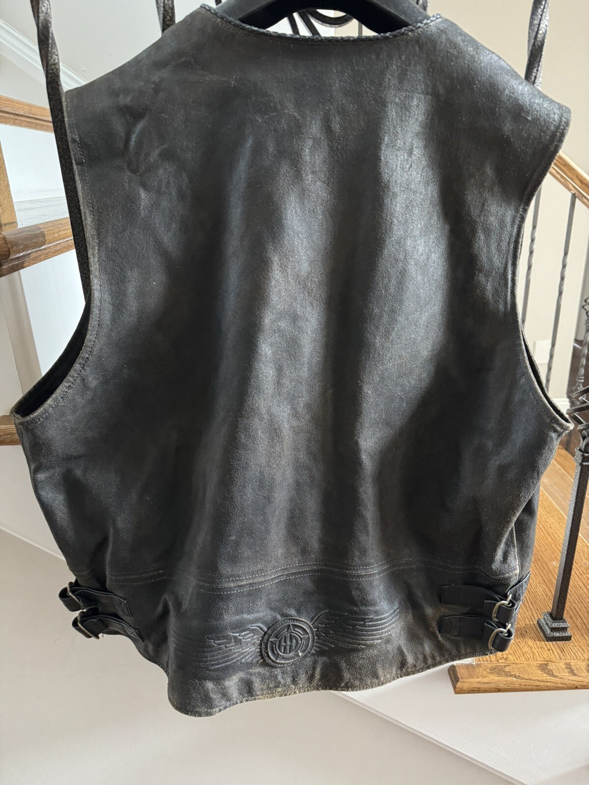 Harley Davidson Mens Billings Xl Leather Vest Gem