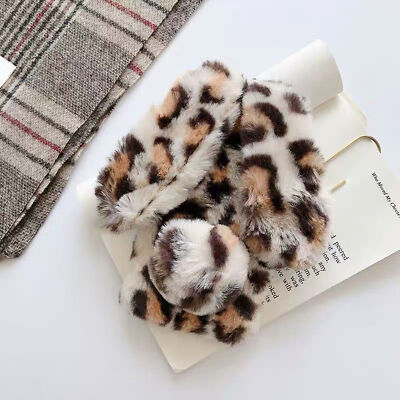 For Samsung Galaxy A13 A14 A53 A54 Cute Rabbit Fur Fuzzy Fluffy Phone Case Cover