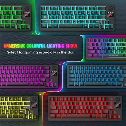 4000mAh Rechargeable Gaming Keyboard Mouse Set Wireless RGB LED 64 Keys For PC - Picture 2 of 22