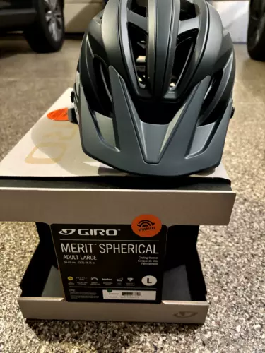 Giro Merit Spherical Mountain Bike Helmet, Matte Portaro Grey, Large