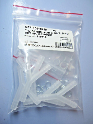 Tecan 10619410 Y-Distributor 2 Out MPO Set 5P Genesis 5-Pack w/CLAMPS 619410 NEW