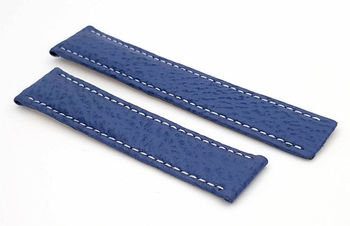 20mm/18mm Genuine Shark Skin Germany RIOS Leather Watch Strap Band for Breitling - Picture 13 of 17