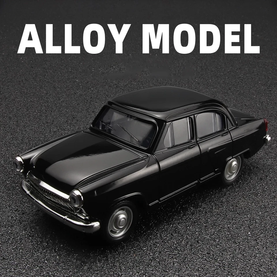 1:43 Volga GAZ-21 Spielzeugauto Modell aus Metall Druckguss Dekoration Oldtimer - Bild 3 von 4