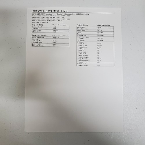 Brother HL-L2740DW Laser Printer W/Toner READ INFO All-In-One LOW USE 800 Pgs - Picture 4 of 17