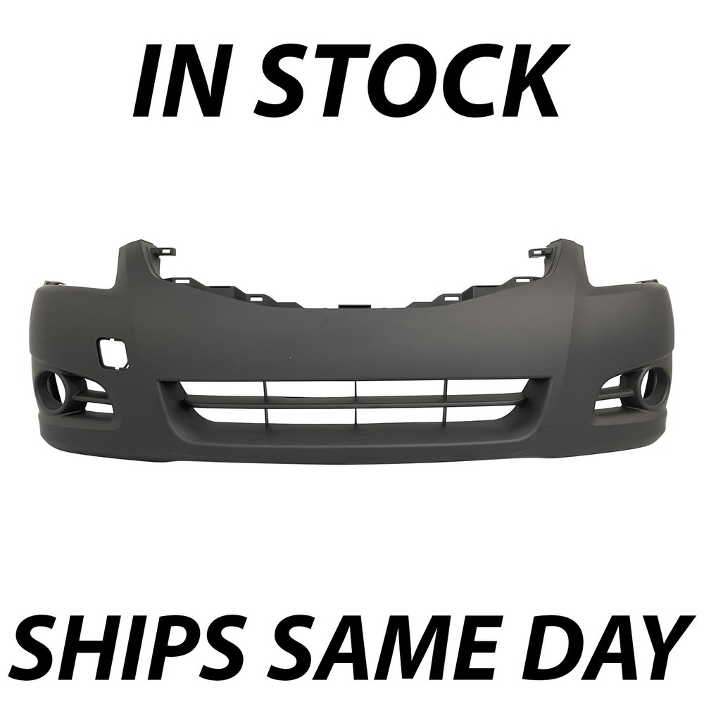 New Primered Front Bumper Cover for 2010-2012 Nissan Altima Sedan  