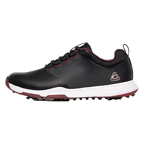Parte superior de cuero Negro Zapatos De Golf Para Hombres Zapato de EE. UU. 10