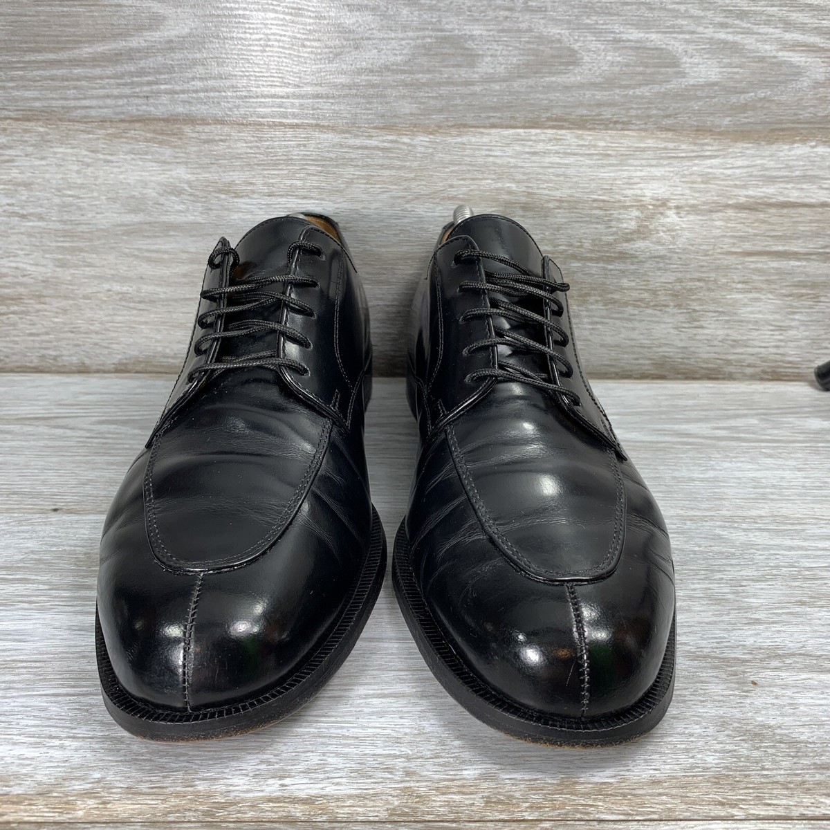 Cole Haan Grand O.S. Oxford Black Leather Apron Split Toe Lace Up Shoes Size 11M Cole Haan Oxford Black Leather Apron Split Toe Lace Up Shoes  main image 3