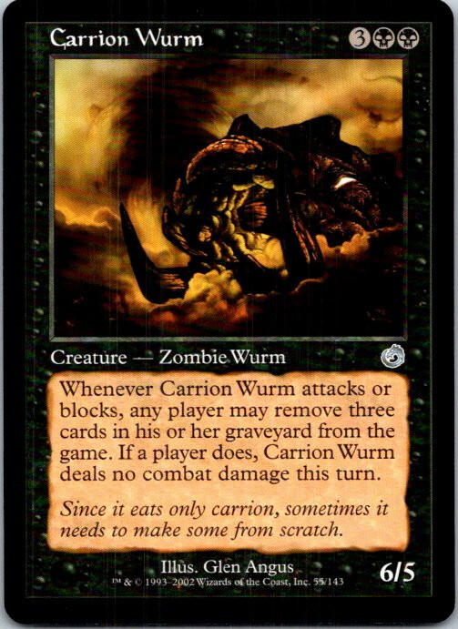 Carrion Wurm Magic The Gathering Torment Near Mint