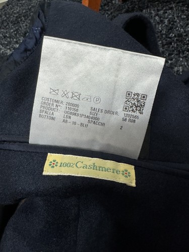 Kiton Napoli 3 btn 100% cashmere blazer jacket IT58 US48 p2p 24 fresh collection - Picture 15 of 17