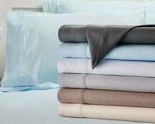 Bamboo 1800 Count Chevron Embossed Ultra Soft 4-Piece Sheet Set