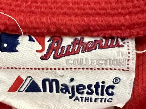 MAJESTIC Authentic Collection Anaheim Angels SEWN LOGO JERSEY Boys L - USA MADE - Picture 5 of 8