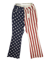 NEW Judy Blue American Flag Jeans Size 16W Flare Leg High Rise Denim