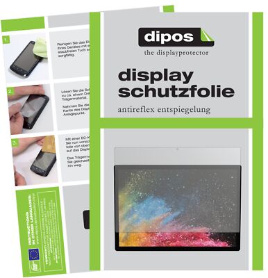 2x Schutzfolie für Microsoft Surface Book 3 15 Zoll matt Displayschutzfolie