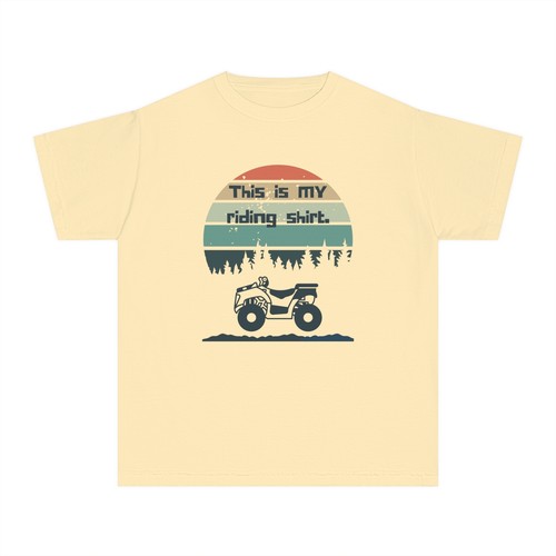 4 Wheelers This is my Riding Shirt Youth Midweight Tee - Picture 5 of 10