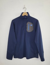 THE NORTH FACE Jacket Men's Size Medium Navy High-Neck 1/4 Zip Fleece