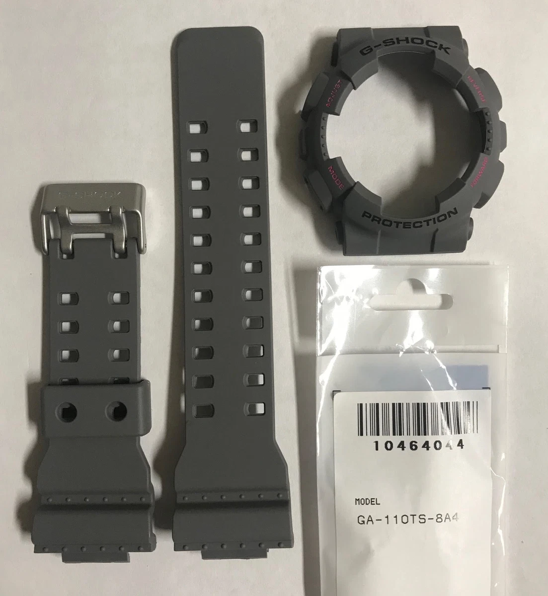 Casio Original G Shock Band GA 110TS 8A4 GA110TS GA 110 Gray